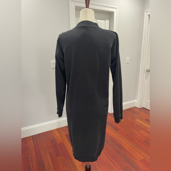 adidas Originals Trefoil Crew Neck Dress In Black - Picture 12 of 14